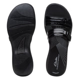Clarks Patent Breeze Piper Slide Sandal 26171970 Black 9M