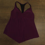 Magicsuit Solid Taylor Soft Cup Racerback Tankini Top 6006052 Jam Purple 14