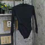 La Blanca Long Sleeve Paddlesuit One Piece Swimsuit LB3ZZ52 Black XS