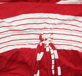 As U Wish Juniors Striped Drawstring T-Shirt Dress Red Stripe M