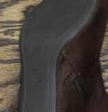 A New Day Mid-Calf Faux Suede Cone Heel Boots 94568889 Brown 7M