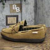 Hideaways by L.B. Evans Men's Moccassin Slippers Hashbrown Brown 13EEE