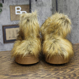 A New Day Womens Terra Boots Faux Fur Fuzzy 94715794 Brown 6M