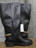 A New Day Chain Accent Mid-Calf Boots with Memory Foam Insole Black 8.5M-WC