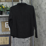 Cuddl Duds Fleece Stretch Notch Collar Pajama Set Two Piece A662811 Black PM