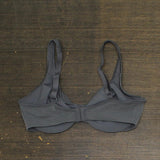 Lilyette Womens Plunge Into Comfort Keyhole Minimizer Bra Silver Lining Gray 36C