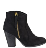 Journee Collection Womens Link Bootie Boots LINK-BLK Black 7.5M