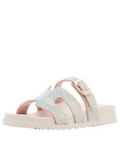 Madden Girl Womens Rhinestone Darliing Slide Sandal DARL04J1 Blush Multi Pink 9M