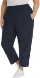 Kirkland Signature  Women's Lightweight Ankle Pants 7772005 Navy Blue M