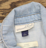 Universal Thread Long Sleeve Star Embroidered Western Denim Shirt Denim Blue L