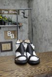 Journee Collection Women's Trayle Wedge Sandals TRAYLE-WEDGE-SANDAL Black 10M