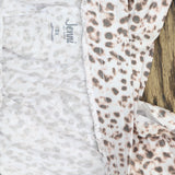 Jenni Womens Plus Size Super Soft Printed Pajama Shorts Leopard Multi 2X