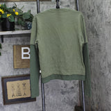 Carrer Roque Layered Look Long Sleeve Tee 10003211ROQUEDLS Green S