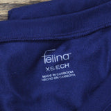 Felina Womens Cozy Knit Long Sleeve Shirt Top 1723851 Blue XS