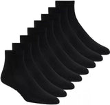 Skechers Women's 8 Pairs Ankle Anklet Socks 1780222 Black 6-9.5