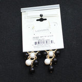 A & I Fashion Beaded Cascade Chandelier Cluster Dangly Earrings Gold Multi 2.5"