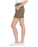 NYDJ Womens Petite Drawstring Roll Cuff Lift Tuck Cargo Shorts Moss Green 16P
