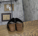 Earth Womens Adara Heeled Sandals ETADARA Black Leather 7.5M