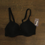 Auden Womens Luxe Stretch Comfort Wire Demi Bra 94266721 Black 34C