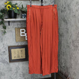 DKNY Women's Pull-On Drawstring Pants P3EKTS98 Red Ochre XL