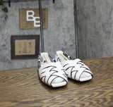 Michael by Michael Kors Womens Irene Sling Flat Pump 40S5IRFP1L Optical White 7M