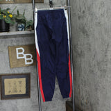Reebok Womens Colorblock Nylon Track Pants IT5650 Vector Navy Blue XS