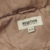 Reaction by Kenneth Cole Womens Quilted Puffer Jacket Coat Brown XL