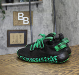 Warning Isecured Womens Lightweight Foam Mesh Sneakers Green 10 (EUR 41)