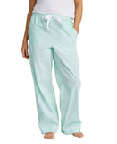 State Of Day Womens Printed Poplin Pajama Pants 100180269MS Tea Green Stripe XL
