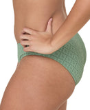 Andie Womens Low Waist Classic Bikini Swim Bottom AB530 Eucalyptus Green XL