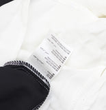 Bar III Colorblocked Button-Down Long Sleeve Collared Blouse Top Black 2XS