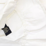 DG2 Plus Size Peplum Ruffle Button Up Jeans Trucker Jacket Ivory Off White 3X