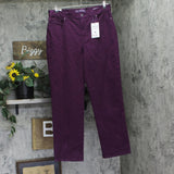 Gloria Vanderbilt Amanda Original Slimming Jeans Electric Violet Purple 16