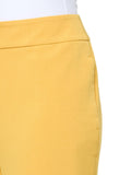 Kasper Womens Plus Size Fly Front Slim Pants 10902147 Butterscotch Yellow 22W