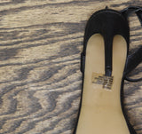 BCBGeneration Womens Caroline Platform Sandal Stiletto Heels Black Lizard 9M