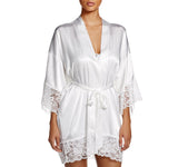In Bloom By Jonquil Womens Satin The Bride Wrap Robe HER030 White S