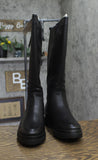 Naturalizer Orchid Lug Sole Knee High Boot I3482S1 Black Smooth 7.5M-WC