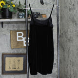 Roberta Womens Stretch Bodycon Velvet Mini Dress Black See Measurements