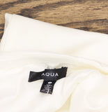 Aqua Womens Woven Button Halter Mini Dress IDL9956 White XS