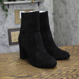 Journee Collection Vivia Stretch Dress Booties Faux Suede VIVIA Black 7.5W