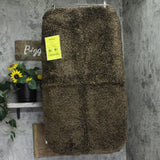 Garland Rug Solid Shaggy Washable Nylon Bath Rug Mat Mocha Brown 24 in. x 40 in.