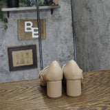 Lifestride Mary Jane Block Heel Pumps with Double Straps Tender Taupe Brown 5M