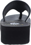 Yellow Box Tomei Clear Womens Thong Rhinestone Sandals 1673edfa59d150 Black 6.5M