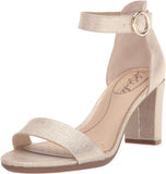 Lifestride Womens Averly Heeled Sandal G4913S5 Platino Gold 9.5W