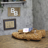 Universal Thread Penny Studded Mary Jane Flats 94303795 Brown 6.5M