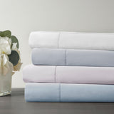 Madison Park 500 TC Egyptian Cotton 4-Piece Sheet Set MP20-8229 Blue Queen
