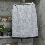 Kasper Womens Front Slit Business Pencil Skirt 10909113 Black Multi 12