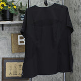 Barco Womens Sleeve Zip Scrub Shirt Top 166ffe44815bf4 Black 3XL