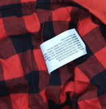 Woolrich X TGT Buffalo Check Lined Quilted Snap-Front Western Shacket Red XL