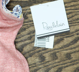 Roudelain Womens Double Sleeve Pajama Shirt Top EJJE340M Bridal Rose Pink M